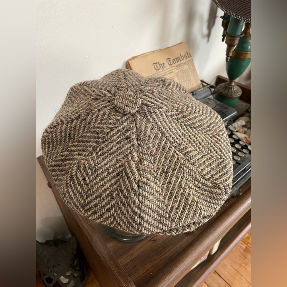 Antique Jonathan Richard Tweed Newsboy Cap - Picture 5 of 13